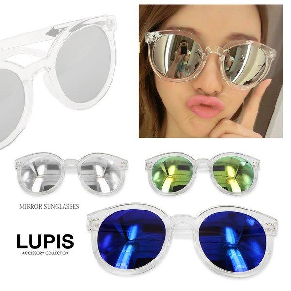 サングラス レディース クリアフレーム ミラー 安い かわいい S1 Lupis 通販 Yahoo ショッピング