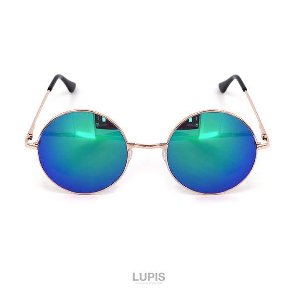 LUPIS（ルピス） サングラス レディース ラウンド ミラーサングラス 丸
