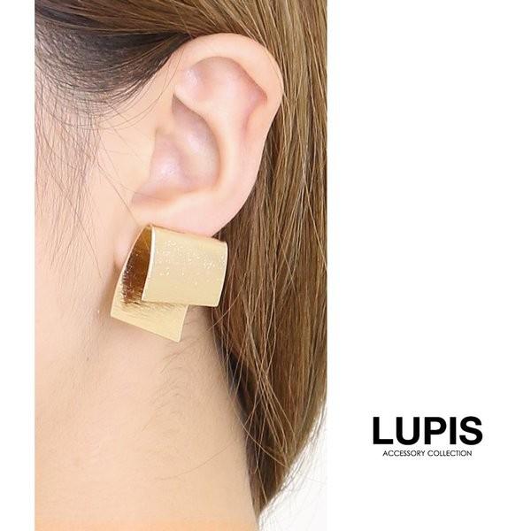 ピアス 大ぶり プレート カーブ シンプル 大人 代 30代 40代 50代 ルピス V0263 Lupis Yahoo 店 通販 Yahoo ショッピング