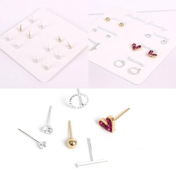 ピアス セットピアス シンプル ハート 極小 かわいい V0585 Lupis Yahoo 店 通販 Yahoo ショッピング