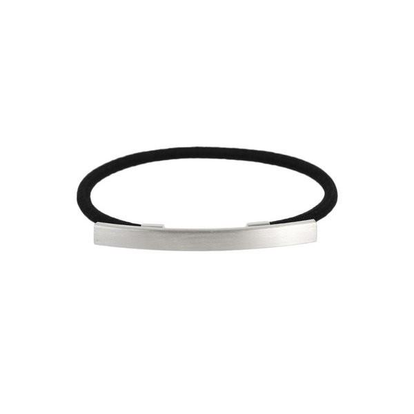 LUPIS ヘアゴム カーブヘアゴム ヘアアクセサリー メタル プレート  