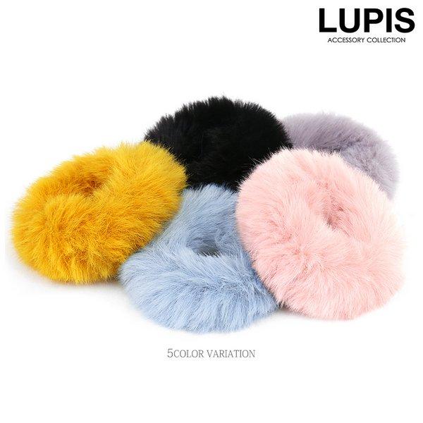 LUPIS（ルピス） シュシュ ファーシュシュ フェイクファー ヘア
