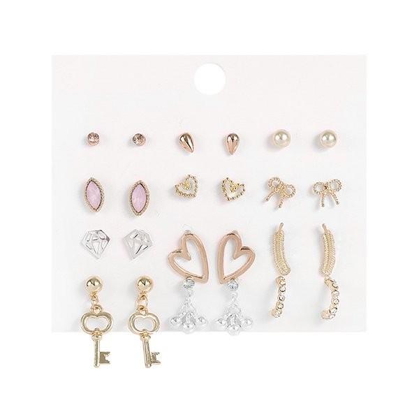 ピアス セット ハート パール リボン シンプル 安い かわいい おしゃれ 大人 ルピス V0915 Lupis 通販 Yahoo ショッピング