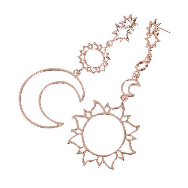 ピアス レディース サン ムーン 太陽 月 大ぶり おしゃれ V0995 Lupis 通販 Yahoo ショッピング