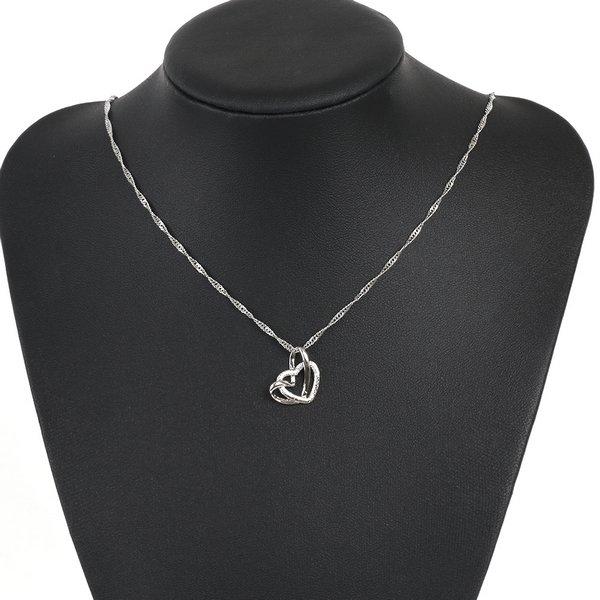 LUPIS（ルピス） ネックレス レディース ハート ツインハート シンプル