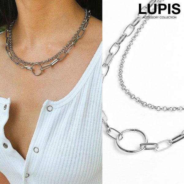 LUPIS（ルピス） ネックレス サークル チェーン ボリューム シルバー 2