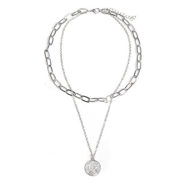 良質 FTC コインネックレス シルバー✖️ゴールドカラー i9tmg.com.br