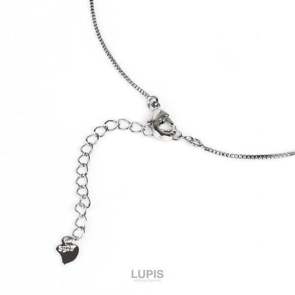 LUPIS ネックレス レディース ビーンモチーフ ぷっくり メタル