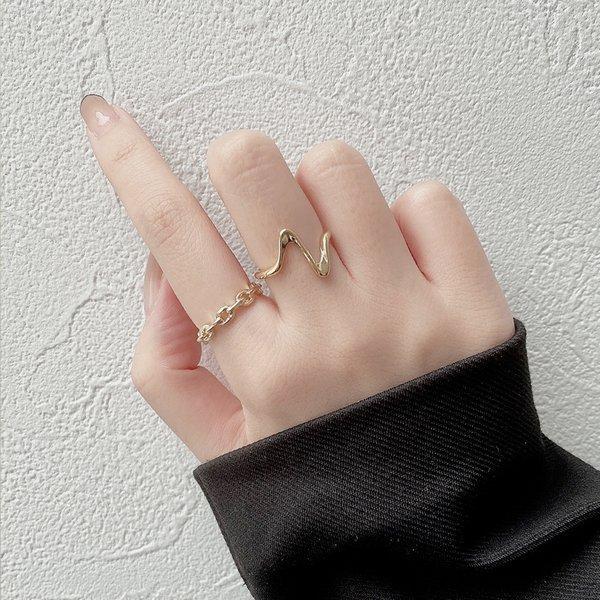 LUPIS（ルピス） 指輪 リング レディース ウェーブ シェブロン S925