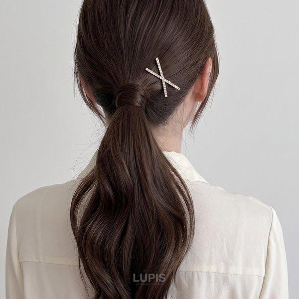 LUPIS（ルピス） ヘアピン ヘアアクセサリー アメリカピン クロス