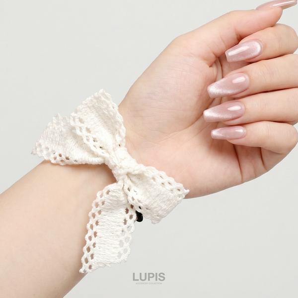 LUPIS（ルピス） ヘアゴム ヘアアクセサリー リボン レース コットン