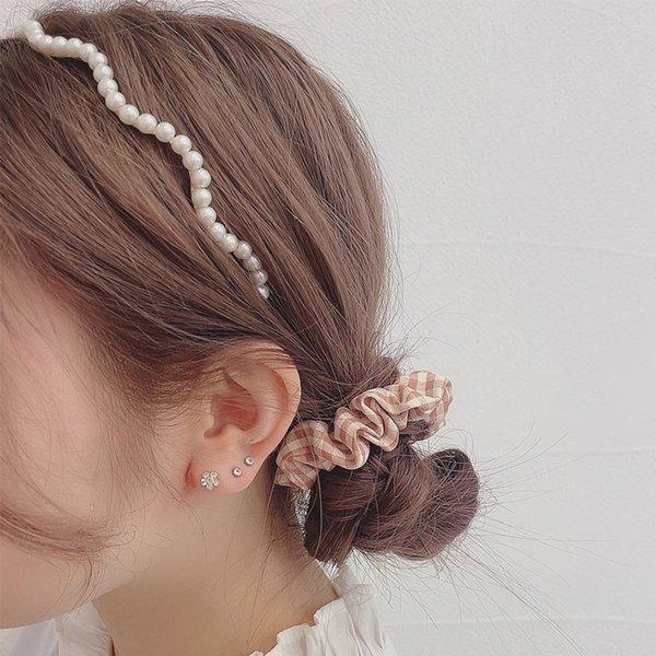 LUPIS（ルピス） カチューシャ パール ヘアアクセサリー 細め ウェーブ