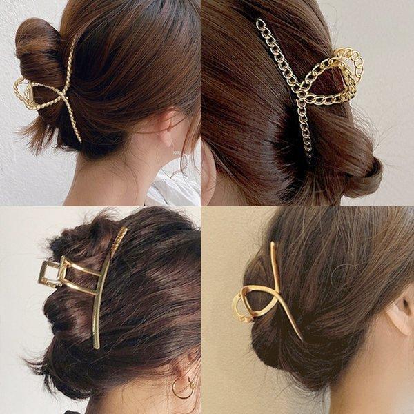 LUPIS バンスクリップ ヘアクリップ ヘアアクセサリー メタル ゴールド 