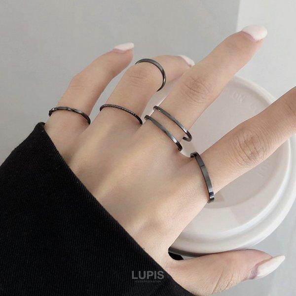 LUPIS（ルピス） セットリング 指輪 レディース シンプル シルバー