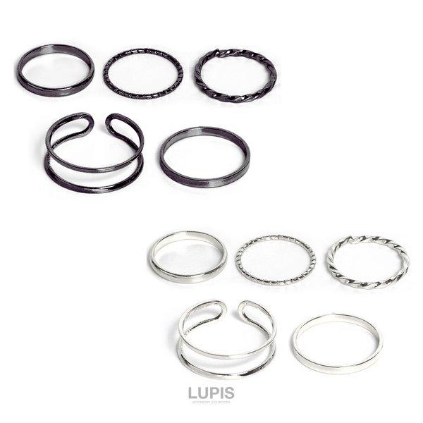LUPIS（ルピス） セットリング 指輪 レディース シンプル シルバー