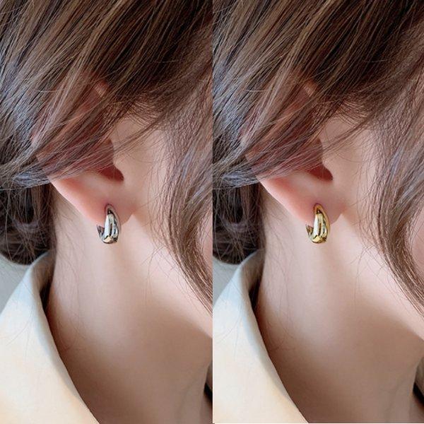 LUPIS（ルピス） ピアス フープピアス ワンタッチ 中折れ ぷっくり