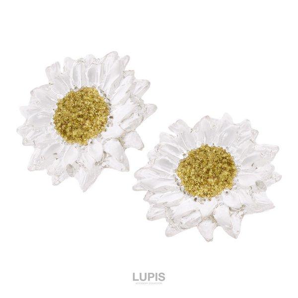 LUPIS（ルピス） ピアス レディース クリア 透明 フラワー 大ぶり