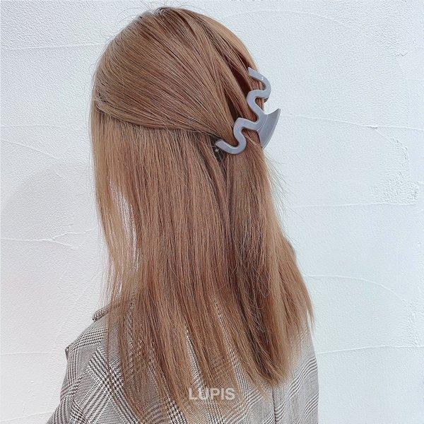 LUPIS（ルピス） バンスクリップ ヘアクリップ ウェーブ うねうね
