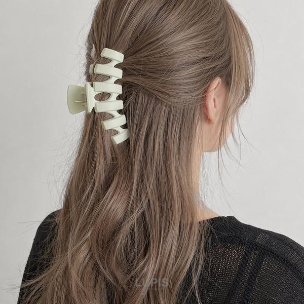 LUPIS（ルピス） バンスクリップ ヘアアクセサリー うねうね ギザギザ