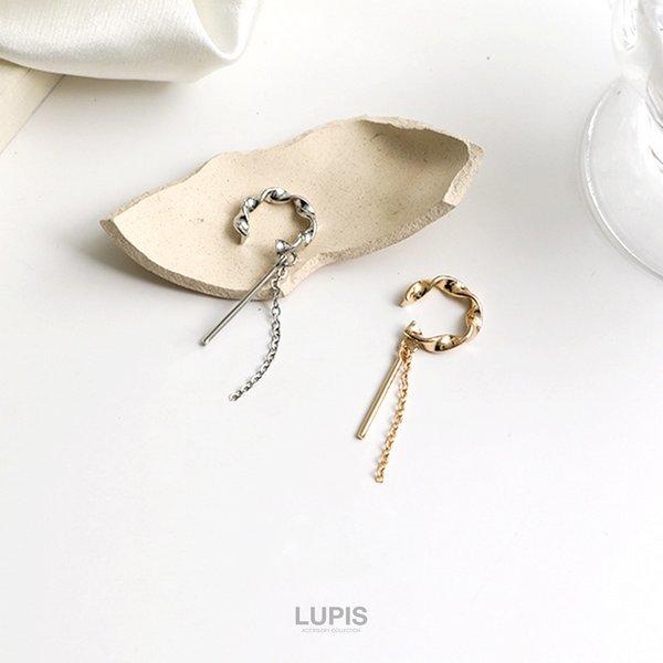 LUPIS（ルピス） イヤーカフ チェーン ツイスト ひねり メタル