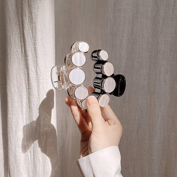 LUPIS バンスクリップ ヘアクリップ レディース サークル シェル 