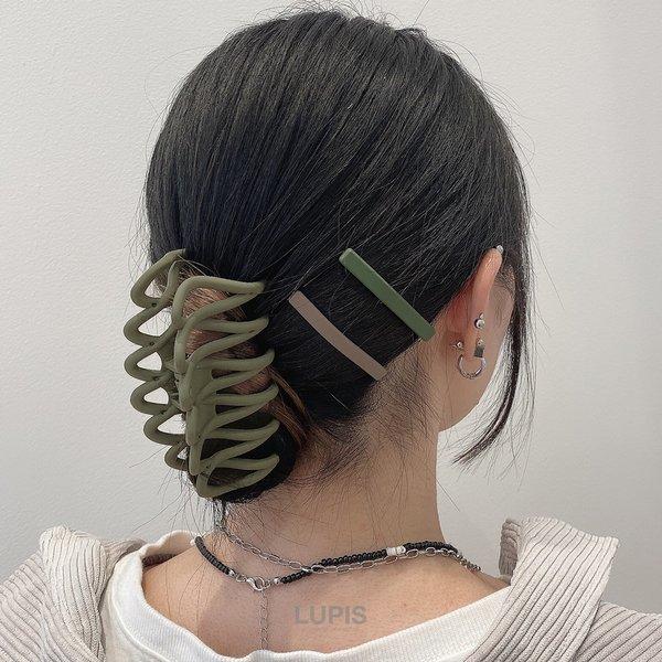 lui jewelry ヘアクリップ大　オフホワイト LUPIS（ルピス） バンスクリップ ヘアクリップ ヘアアクセサリー