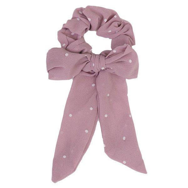 LUPIS（ルピス） シュシュ ヘアアクセサリー リボン ドット くすみ