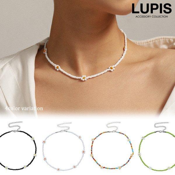 LUPIS（ルピス） ネックレス ビーズネックレス ビーズ フラワー お花