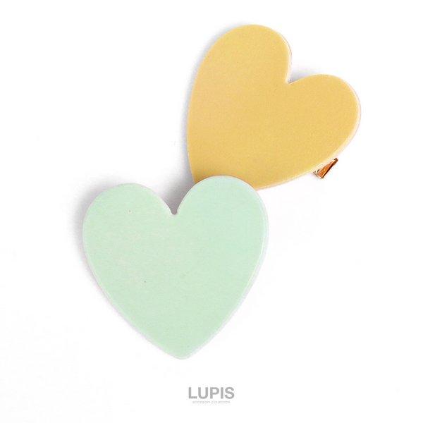 LUPIS（ルピス） ヘアクリップ ヘアアクセサリー ハートプレート