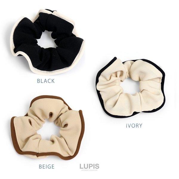 LUPIS（ルピス） シュシュ バイカラー ヘアアクセサリー パイピング