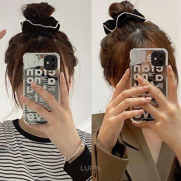 LUPIS（ルピス） シュシュ バイカラー ヘアアクセサリー パイピング