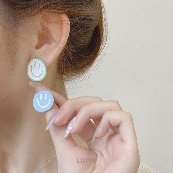 LUPIS（ルピス） ピアス レディース スマイル 手書き かわいい