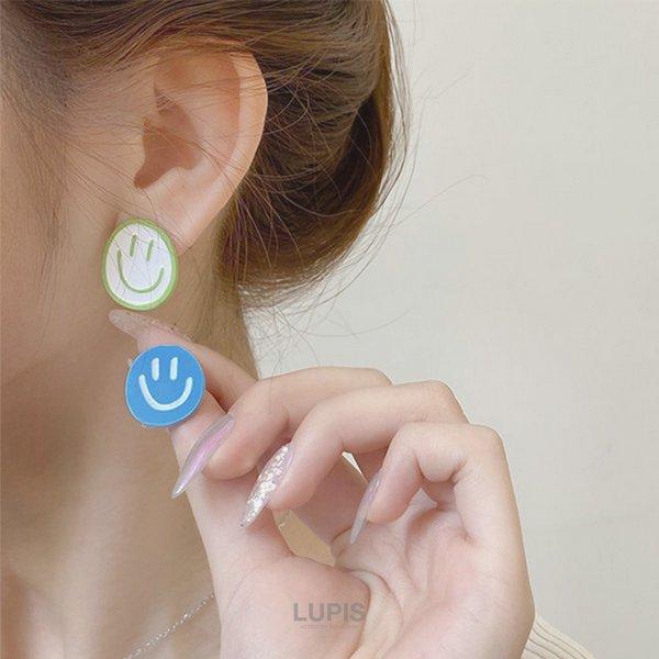 LUPIS（ルピス） ピアス レディース スマイル 手書き かわいい