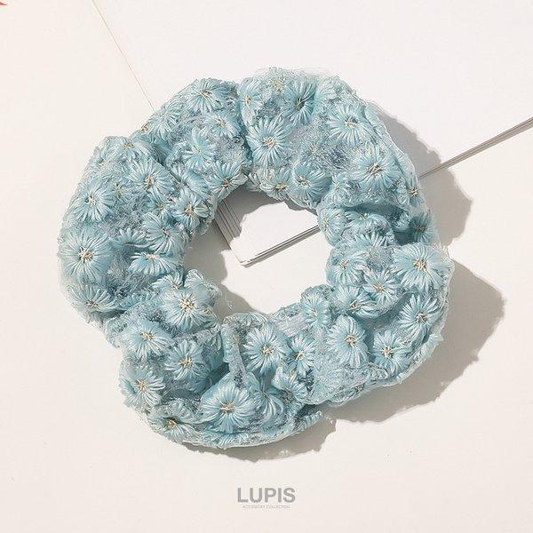 LUPIS（ルピス） シュシュ ヘアアクセサリー フラワー 花柄 刺繍