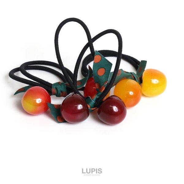 LUPIS（ルピス） ヘアゴム ヘアアクセサリー チェリー リアルチェリー