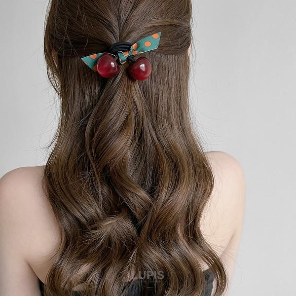 LUPIS（ルピス） ヘアゴム ヘアアクセサリー チェリー リアルチェリー