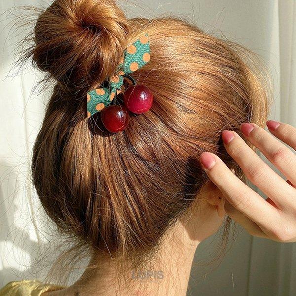 LUPIS ヘアゴム ヘアアクセサリー チェリー リアルチェリー