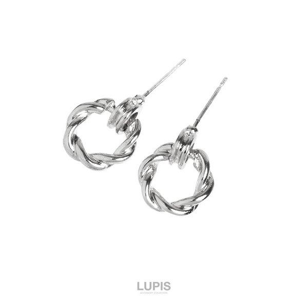 LUPIS（ルピス） ピアス レディース メタル ツイスト リング サークル