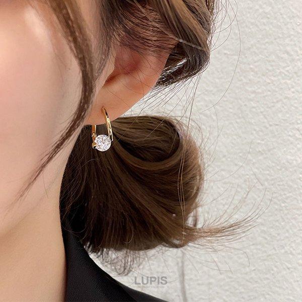 LUPIS（ルピス） ピアス フープピアス ひねり ツイスト キュービック