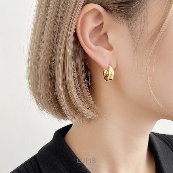 LUPIS（ルピス） ピアス レディース メタル フープピアス シンプル