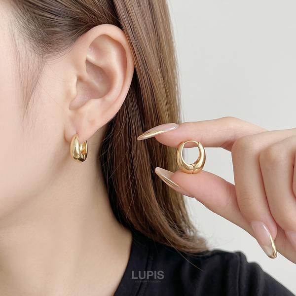 LUPIS（ルピス） ピアス レディース メタル フープピアス シンプル