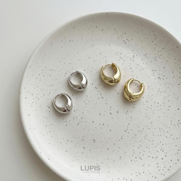 シンプルメタルフープピアス LUPIS（ルピス） ピアス レディース メタル フープピアス シンプル