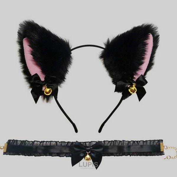 LUPIS（ルピス） チョーカー ハロウィン キャット 猫 リボン 鈴付き 