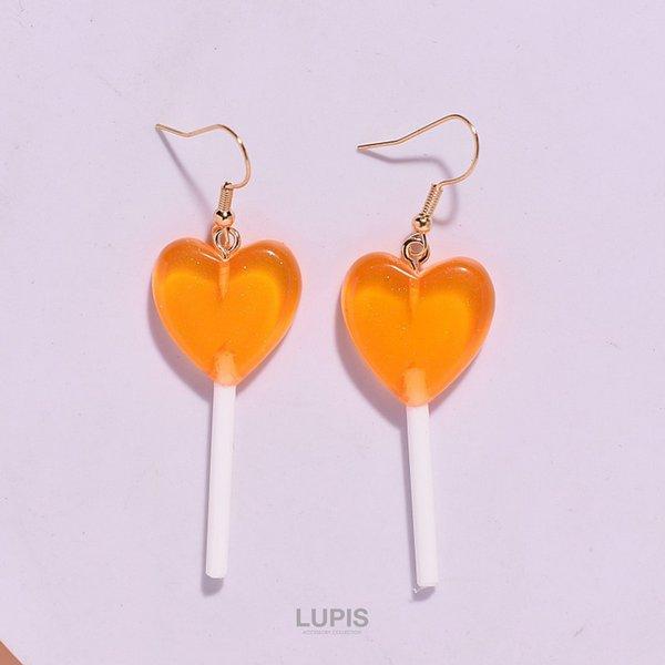 ルビー ドロップ型 ピアス LUPIS（ルピス） ピアス レディース ハート キャンディ フック 揺れる