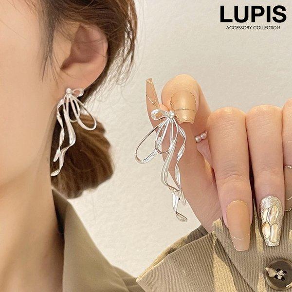 LUPIS（ルピス） ピアス レディース リボン ニュアンス こなれ感 優雅