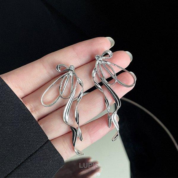 LUPIS（ルピス） ピアス レディース リボン ニュアンス こなれ感 優雅