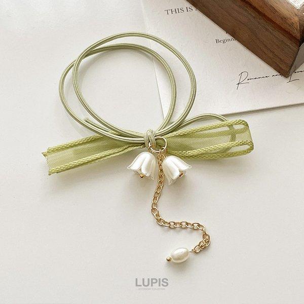 LUPIS（ルピス） ヘアゴム ヘアアクセサリー すずらん フラワー リボン