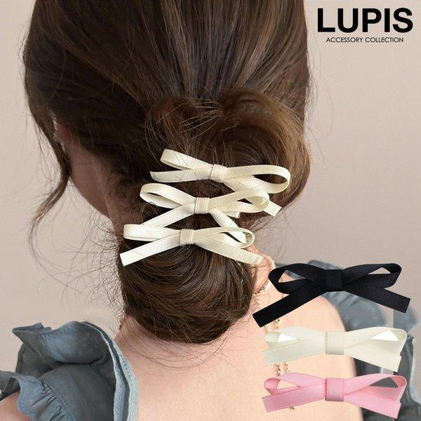 LUPIS（ルピス） ヘアアクセサリー ヘアクリップ リボン シンプル