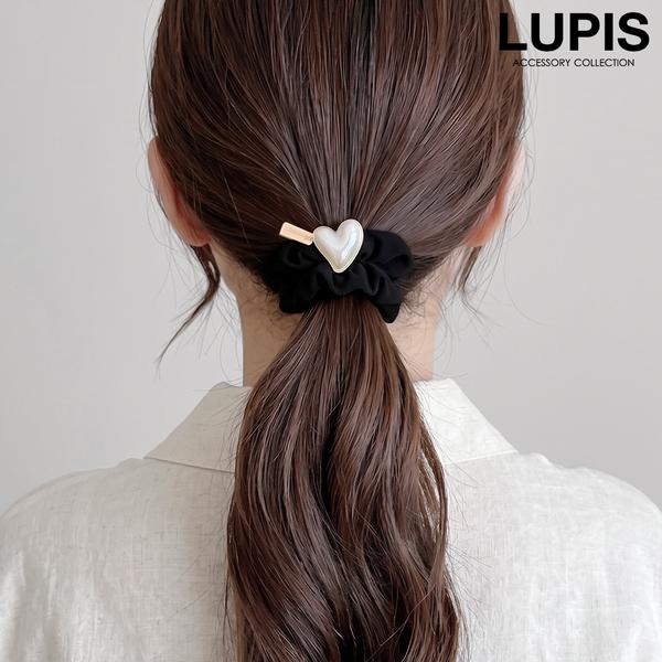 LUPIS（ルピス） ヘアアクセサリー シュシュ ヘアゴム ハート オーロラ