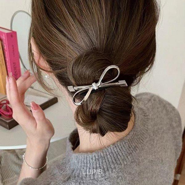 LUPIS（ルピス） ヘアアクセサリー ヘアクリップ リボン メタル